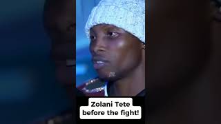 Zolani Tete interview before Casimero fight boxing quadroalas tetevscasimero [upl. by Nesyla]