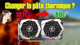 Tuto changer sa pâte thermique  Hotspot TROP CHAUD  RTX 2060 Gaming Z [upl. by Ayeka456]