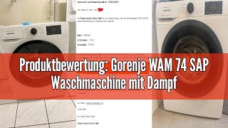 Produktbewertung Gorenje WAM 74 SAP Waschmaschine mit Dampffunktion  7 kg  1400 U  16 Programme [upl. by Aube77]