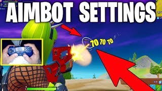 AIMBOT FORTNITE PS4 SETTINGS  Best Exponential Settings Montage  Easiest Settings [upl. by Limay]