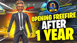 OPENING MY FREEFIRE AFTER 1 YEAR [upl. by Annahsirhc]