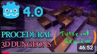 Procedural Dungeons in Godot 4  Tutorial Review [upl. by Kurtz602]