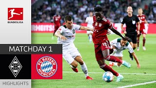 Borussia Mgladbach  FC Bayern München 11  Highlights  Matchday 1 – Bundesliga 202122 [upl. by Romie]