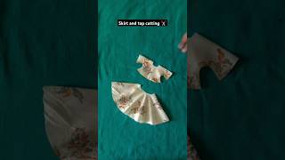 Skirt and top cutting easy trick easytips fashion [upl. by Aerdnuahs]