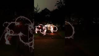 Long Exposure Sparkler Painting cardiffuniversity [upl. by Ereynihc]