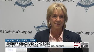 VIDEO Charleston Co Sheriff Kristin Graziano concedes race to Carl Ritchie [upl. by Rudd]