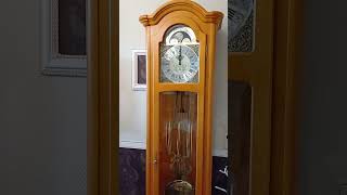 Standuhr grandfatherclock Westminster Melodie Interclock Germany [upl. by Hareemas]