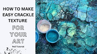 How to make easy crackle texture [upl. by Laurene988]