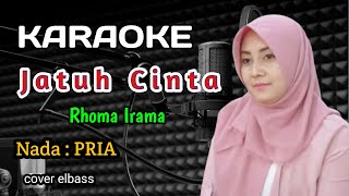 Jatuh Cinta Karaoke  Rhoma irama  nada cowok [upl. by Einram]