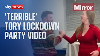 Partygate Video of Tory staff partying during lockdown is terrible Michael Gove admits [upl. by Ifen]