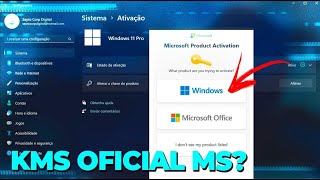 Microsoft Libera ATIVAÇÃO KMS PICO para WINDOWS E OFFICE Agora Ficou FÁCIL ATIVAR de FORMA OFICIAL [upl. by Innus]