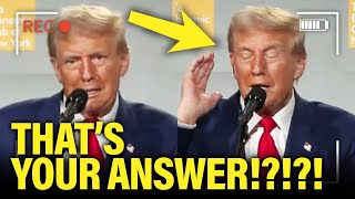 OMG Trump UNRAVELS on Stage Gives CATASTROPHIC answer to SOFTBALL Question [upl. by Nanji]