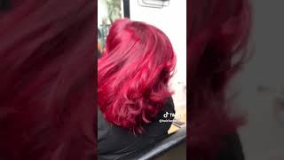 Bleach and Tone from Orange to Red Hair by Hairfactorynyc [upl. by Idnir]