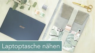 Passgenaue Laptoptasche nähen  Mega Verlosung [upl. by Cruickshank643]