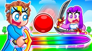 Nico vs Zoey in Roblox Blade Ball [upl. by Assennej]