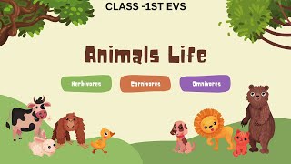 ANIMAL LIFE Class 1 EVS IN English CBSE  NCERT  ICSE  GSA Educational Council [upl. by Ahseiym622]