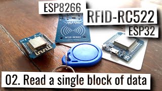 ESP32 amp ESP8266  RFID RC522 How read a single block of data [upl. by Galang664]