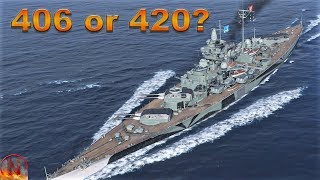 WoWs  Friedrich der Große  406 mm or 420 mm [upl. by Wolfy]