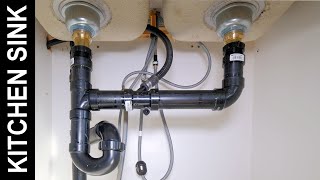 How to Connect a Kitchen Sink Drain [upl. by Eenwahs]