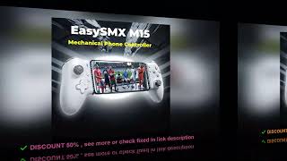 ✔️EasySMX M15 Mobile Phone Controller Type C Mechanical Gamepad for iPho [upl. by Darrin]