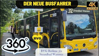 BVG 312 Strandbad Wansee [upl. by Ashil]