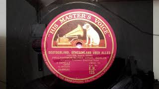 1927 Deutschland Deutschland über alles  Philharmonischer Choir Berlin [upl. by Schwing370]