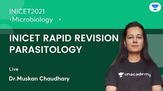 INICET Rapid Revision Parasitology  Microbiology  Lets Crack NEET PG  DrMuskan [upl. by Pufahl]