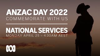 LIVE National Commemorative Dawn Services  Anzac Day 2022 🎖️  OFFICIAL BROADCAST  ABC Australia [upl. by Petracca]