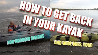 How To Get Back In A Sit On Top Kayak After Flipping [upl. by Nolyak]