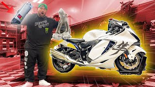 I BOUGHT A NEW EXHAUST SYSTEM FOR MY 2022 SUZUKI HAYABUSA [upl. by Melosa]