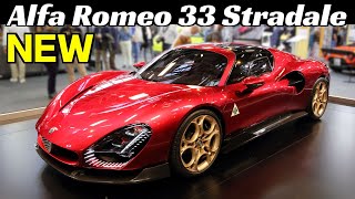 NEW 2024 Alfa Romeo 33 Stradale Revealed to the public walkaround amp details  Bologna Italy [upl. by Tait]