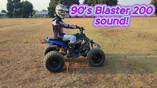 1995 Yamaha Blaster 200  Raw Power and Roaring Sound [upl. by Aronas]