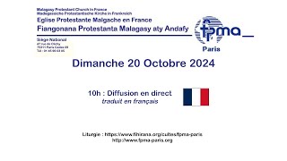 Culte  Dimanche 20 Octobre 2024 [upl. by Vasili]