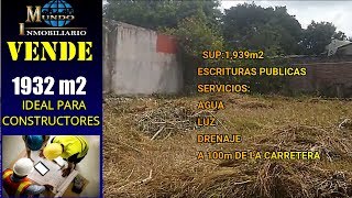 SE VENDE LOTE DE 1939m2 ESCRITURADO EN CUAUTLA MORELOS IDEAL PARA INVERSIONISTAS O CONSTRUCTORES [upl. by Syned930]