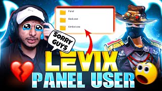 Sorry Guys 😭  NG Levix Panel User 💔 धोखा दिया सबको  🥲  Garena Free Fire [upl. by Gosselin]