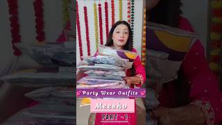 Unboxing 💕 Meesho Fully Embroidery 💕Party Wear Outfit Part 1 💕 unboxing meesho shorts anjana [upl. by Lucho]