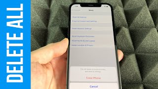 How to Erase All Content amp Settings on iPhone 2021 [upl. by Ainniz]