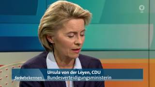 Ursula von der Leyen in ARD Farbe bekennen Die Ministerin will Ministerin bleiben [upl. by Singh8]