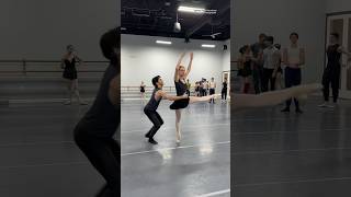 Ballet partnering is CHALLENGING 😳🤯 ballet balletclass shorts fail challenge [upl. by Nwahsiek]