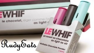 Breathable Chocolate Aeroshots Inhaler Le Whif Review  RudyEats Happy Junk Food Critic [upl. by Ettenahc]