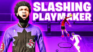 MY NEW SLASHING PLAYMAKER IS A DEMIGOD ON NBA 2K22 [upl. by Ailey]