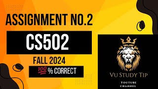 cs502 assignment no2 fall 2024CS502 Fundamentals of Algorithms vu assignment no2vustudy4121 [upl. by Eibloc93]