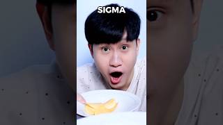 Sigma rizz pringles food asmr mukbang makanan [upl. by Eelorac]