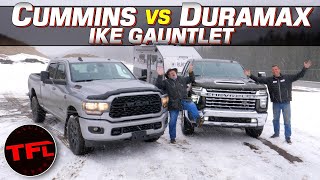 Duramax vs Cummins The Ram 2500 And Chevy Silverado 2500 Take On The Worlds Toughest Towing Test [upl. by Holmen87]