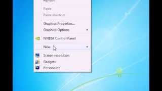 How to create a new file on the desktop in Windows 7 [upl. by Leonteen]