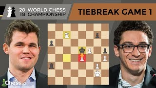 Carlsen vs Caruana Tiebreak Game 1 Analysis  World Chess Championship 2018 [upl. by Imena]