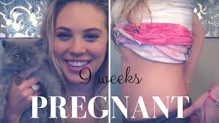 9 Weeks Pregnant First Pregnancy  First Trimester [upl. by Nyrhtak]