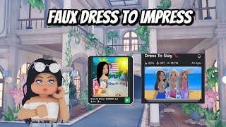 Je TESTE les FAUX DRESS TO IMPRESS sur ROBLOX [upl. by Tenenbaum]