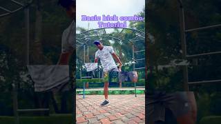 Kick combo tutorial tutorial martialarts shorts [upl. by Htezil]