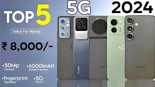 TOP 5 BEST PHONE UNDER 8000 in 2024  best mobile under 8000  November 2024 [upl. by Niuq]